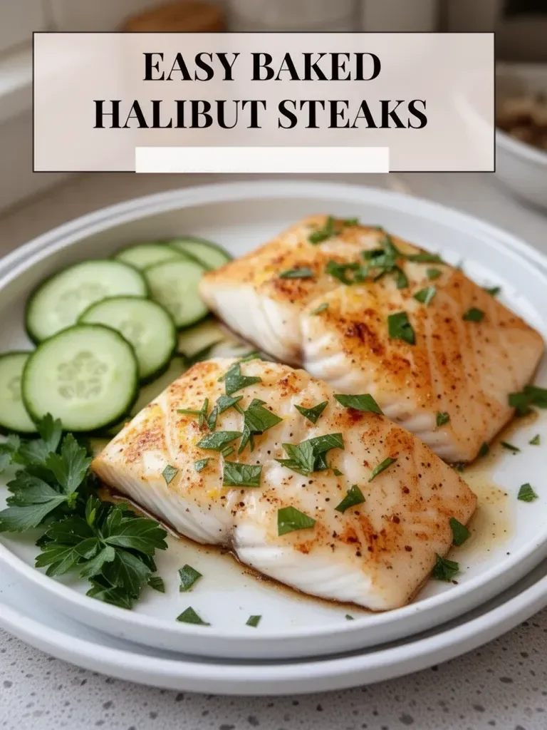 Easy Baked Halibut Steaks