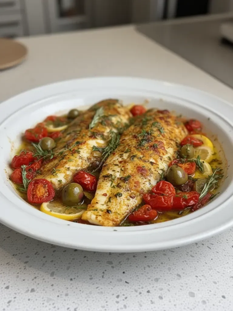 Easy Mediterranean Baked Fish Recipe - Flavorful & Quick