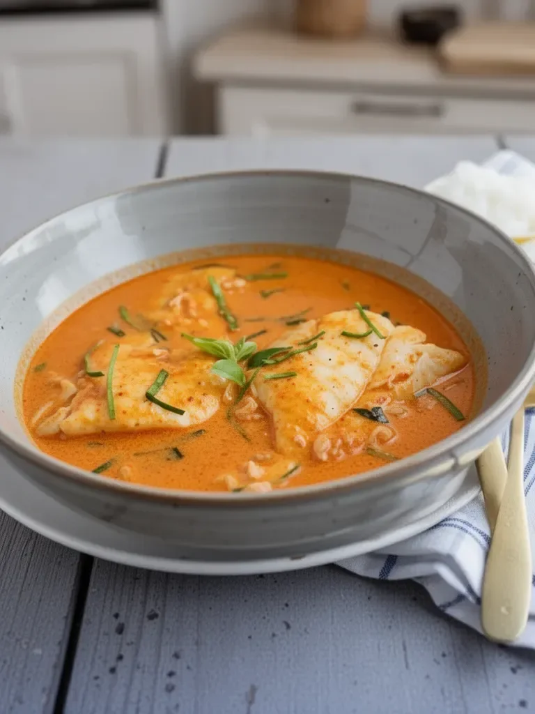 Easy Thai Red Curry Cod Recipe