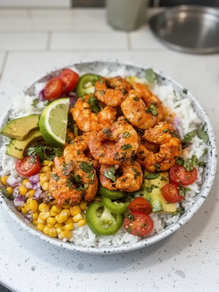 Fiesta Lime Shrimp Bowls