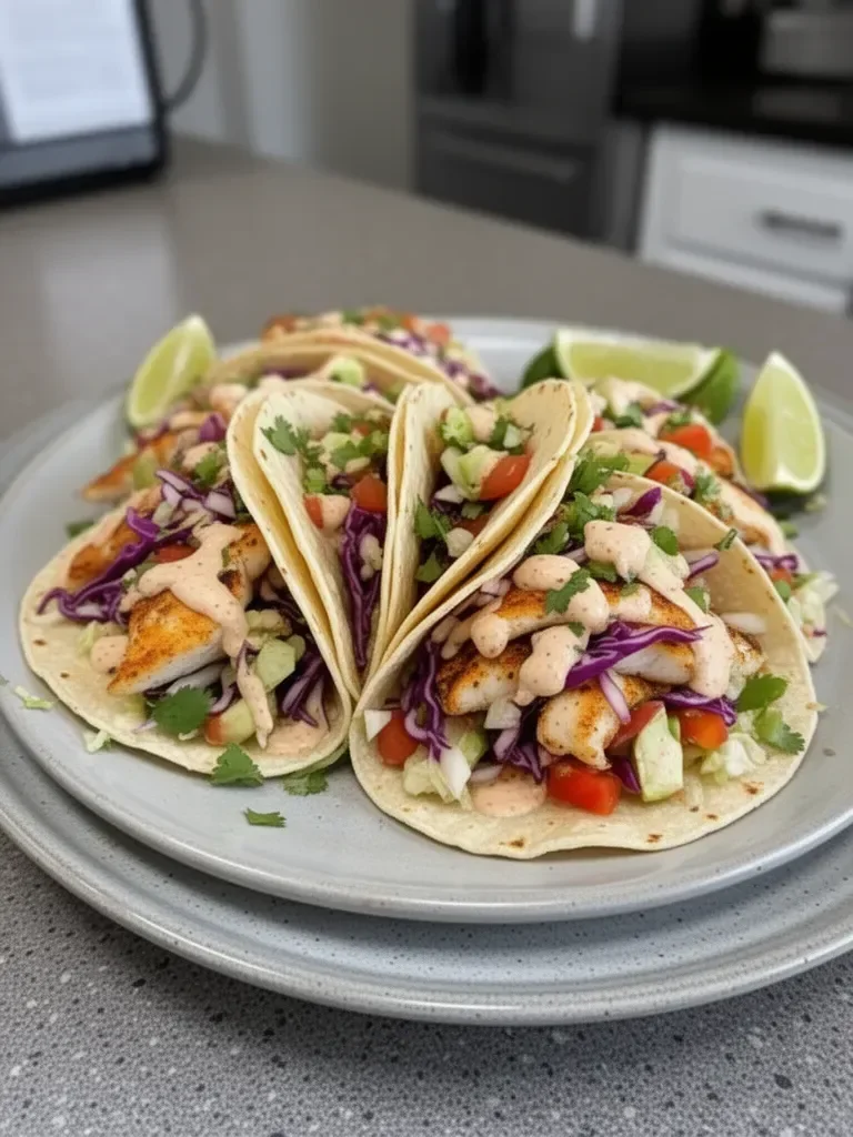 Fish Tacos with the Best Taco Sauce