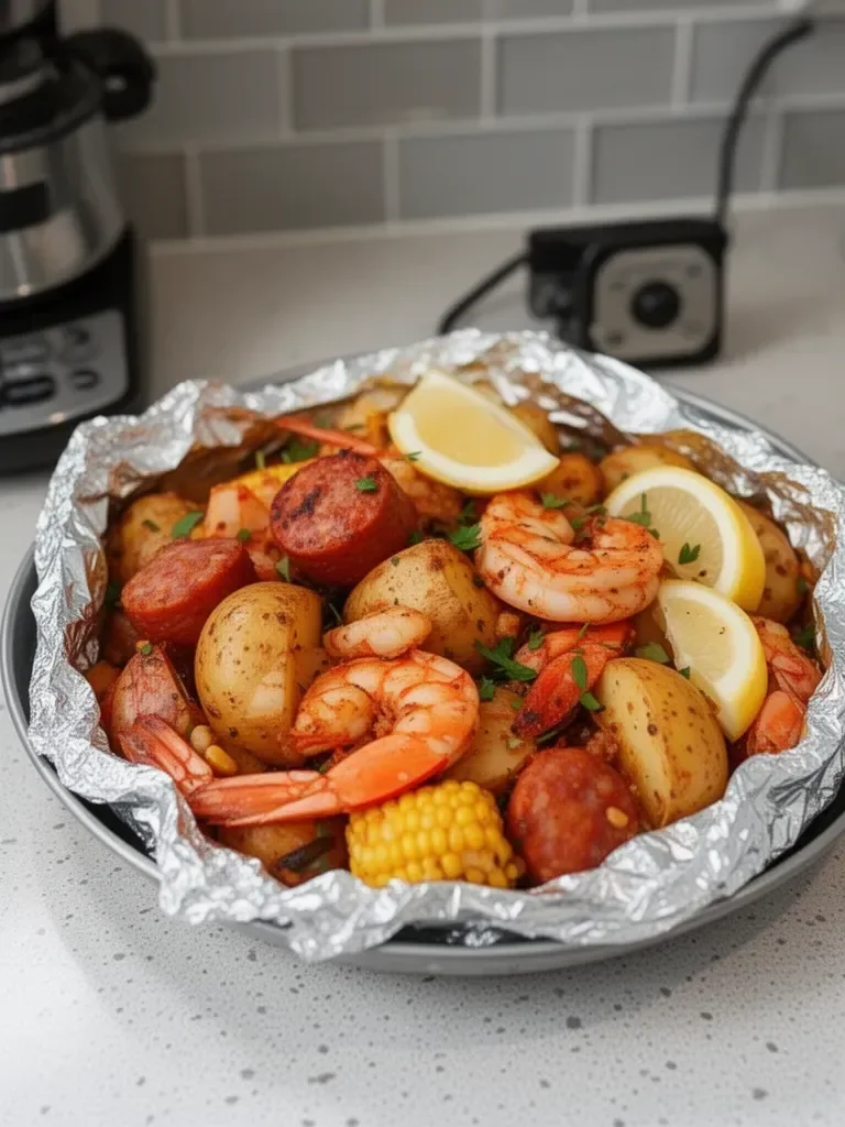 Flavorful Seafood Boil Foil Packets