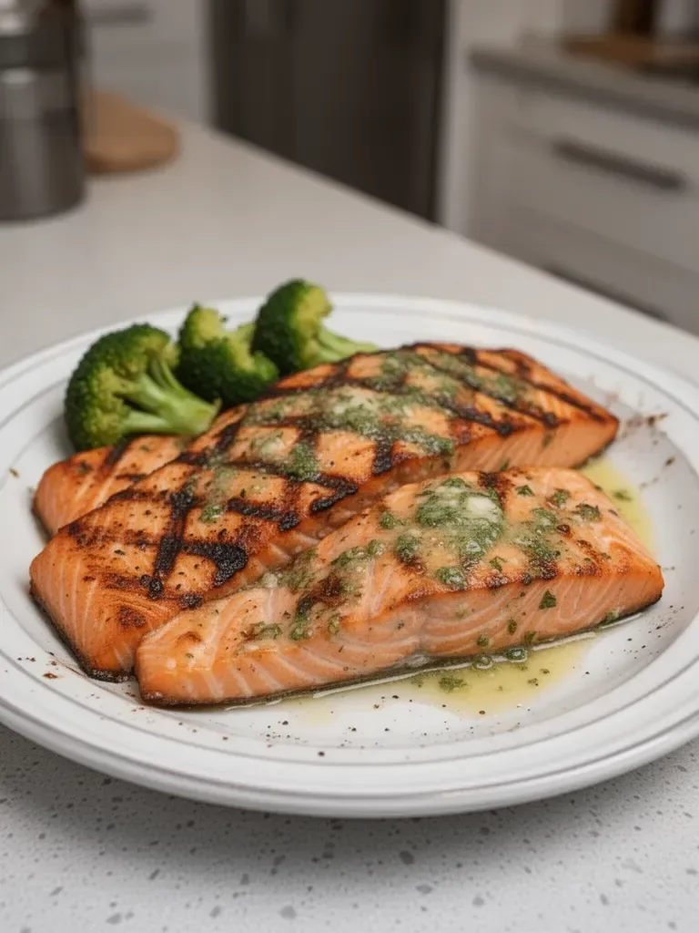 Grilled Salmon with Garlic Butter Recipe