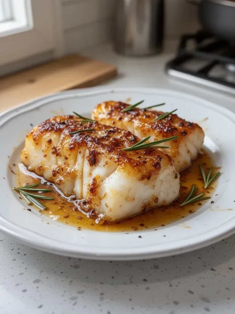 Honey Garlic Baked Cod