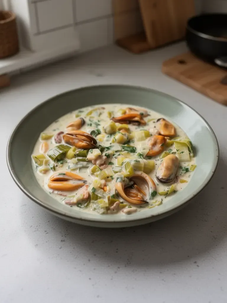 Leek and Mussel Chowder