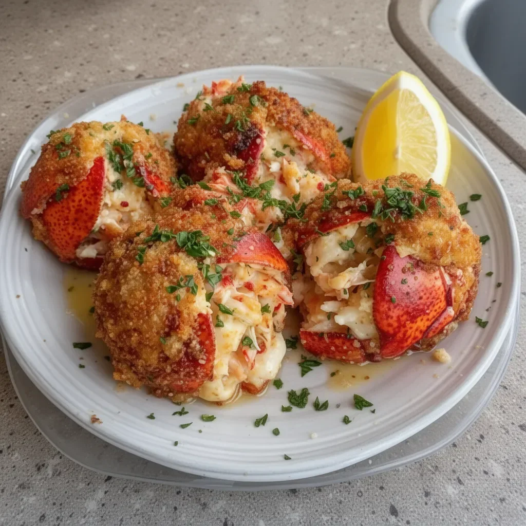 Lobster Crab Butter Bombs ready for serving