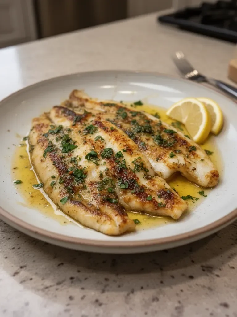 Pan-Seared Flounder with Brown Butter and Lemon