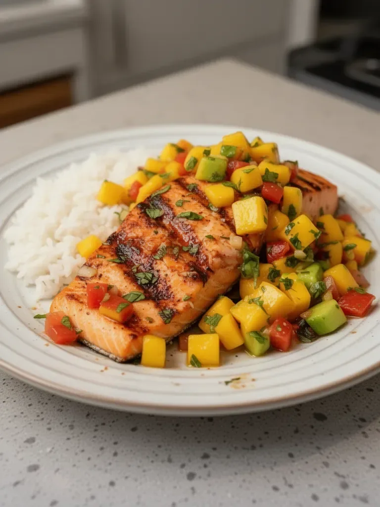 Salmon with Mango Salsa