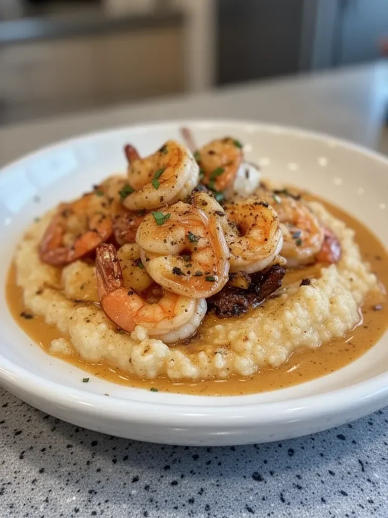 Shrimp & Grits with a Cajun Cream Sauce: An Amazing Ultimate Recipe