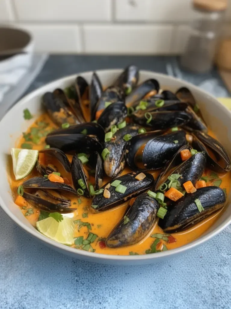 Thai Coconut Mussels