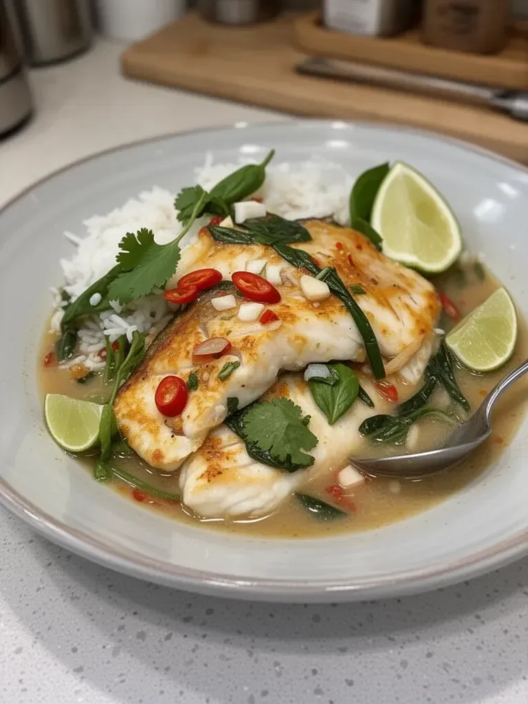 Thai-Inspired Coconut Poached Fish That Will Wow Your Tastebuds