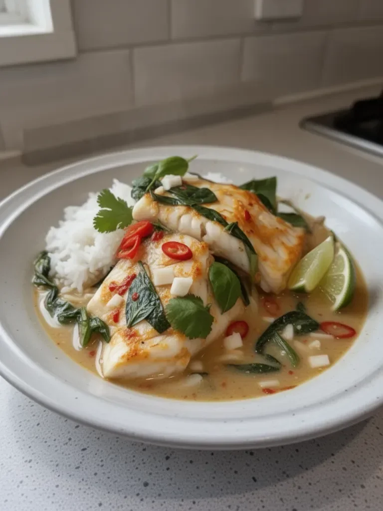 Thai-Inspired Coconut Poached Fish That Will Wow Your Tastebuds
