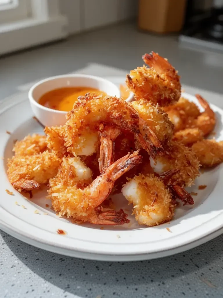 The Ultimate Crispy Panko Coconut Shrimp with Homemade Sweet Chili Dipping Sauce