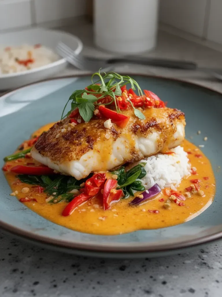 Tropical Grouper with Spicy Coconut Recipe That Heals in 5 Minutes