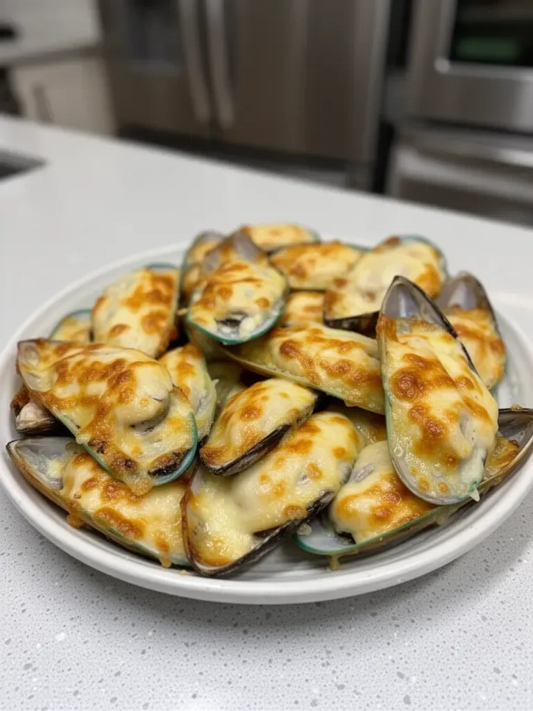 Cheesy Mayo Mussels (Chinese Buffet Style)