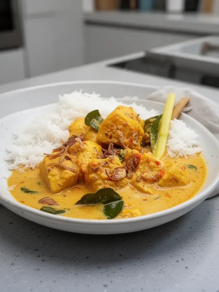 Creamy Coconut Indonesian Fish Curry - Fish Curry