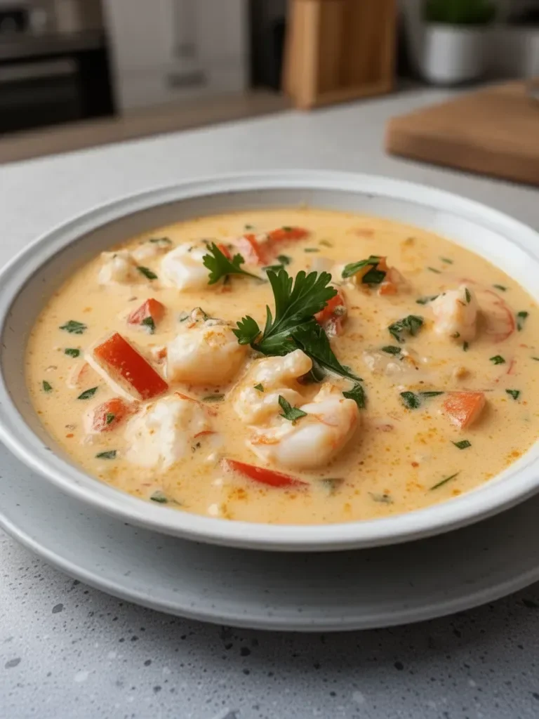 Creamy Crab and Shrimp Seafood Bisque