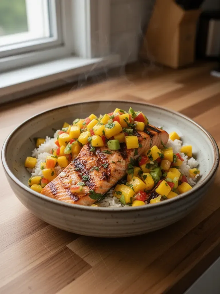 Fresh Salmon with Mango Salsa