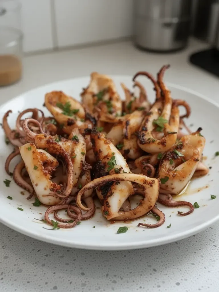 Garlic Parsley Grilled Squid Tapas: Quick Seafood Delight