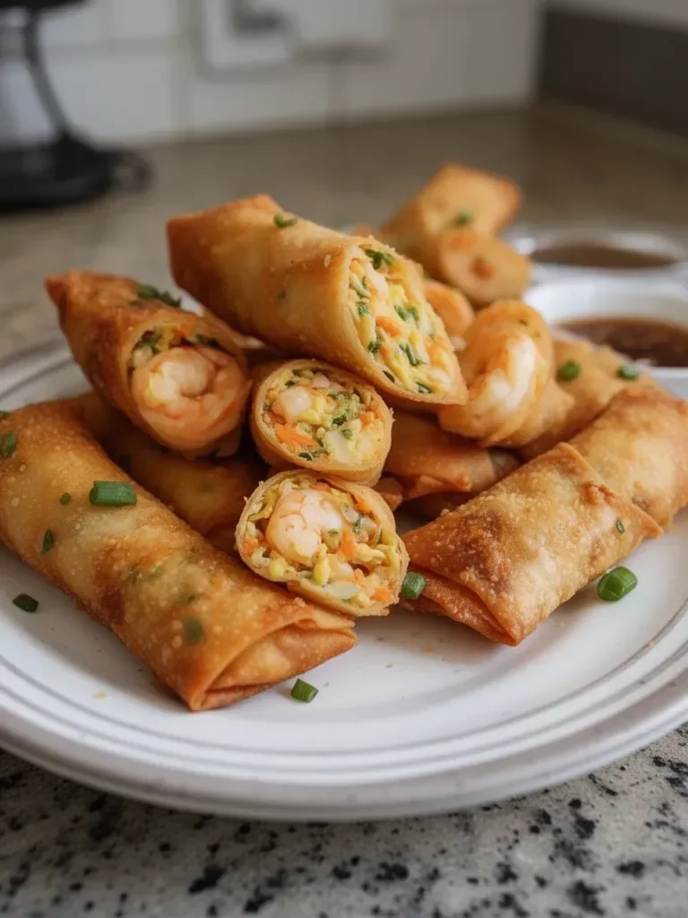 Homemade Shrimp Egg Rolls