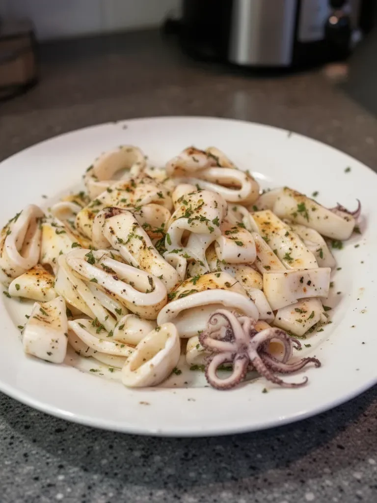 Lemon Pepper Grilled Calamari