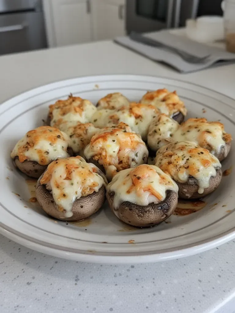 Lobster and Crab Stuffed Mushrooms