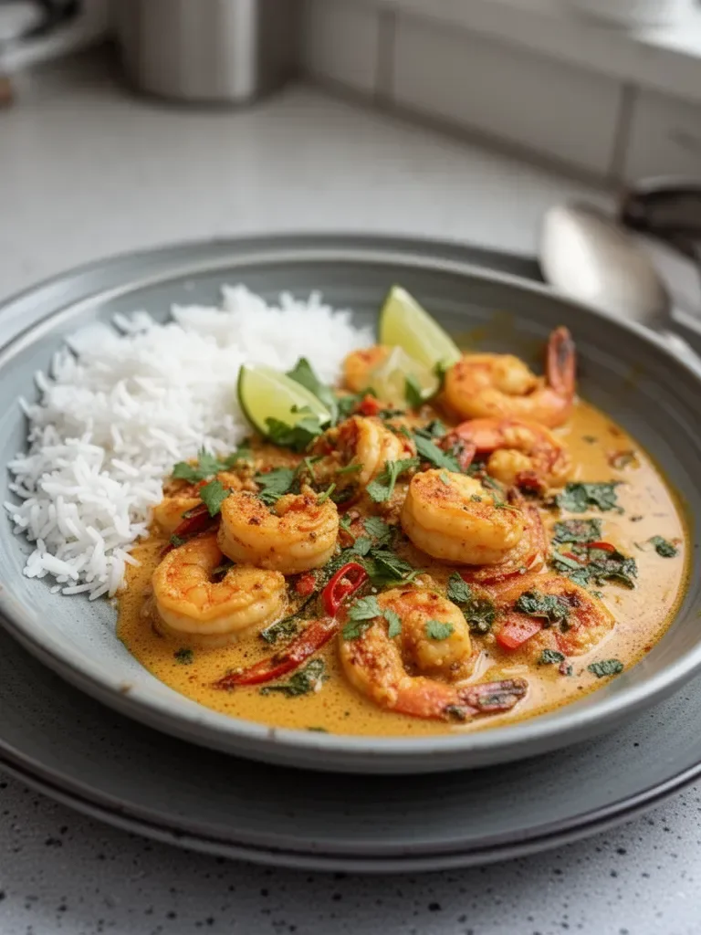 Quick Coconut Curry with Shrimp