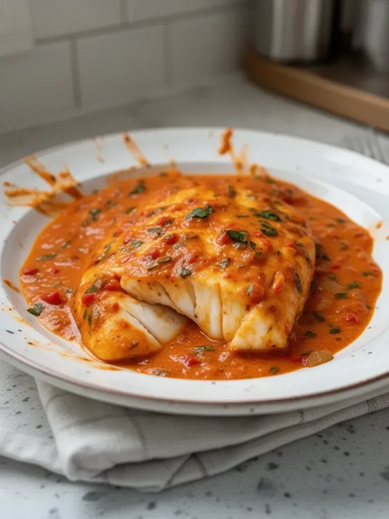 Savory Tilapia in Roasted Pepper Sauce for Easy Weeknight Dinners