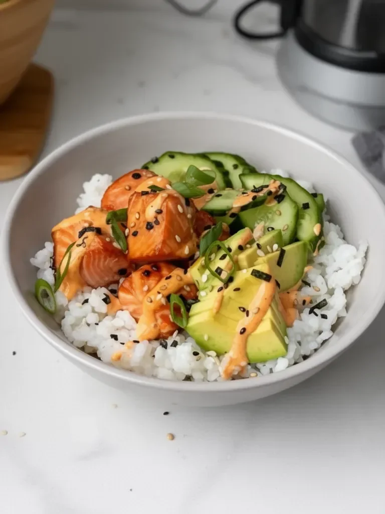 Spicy Salmon Roll Bowls