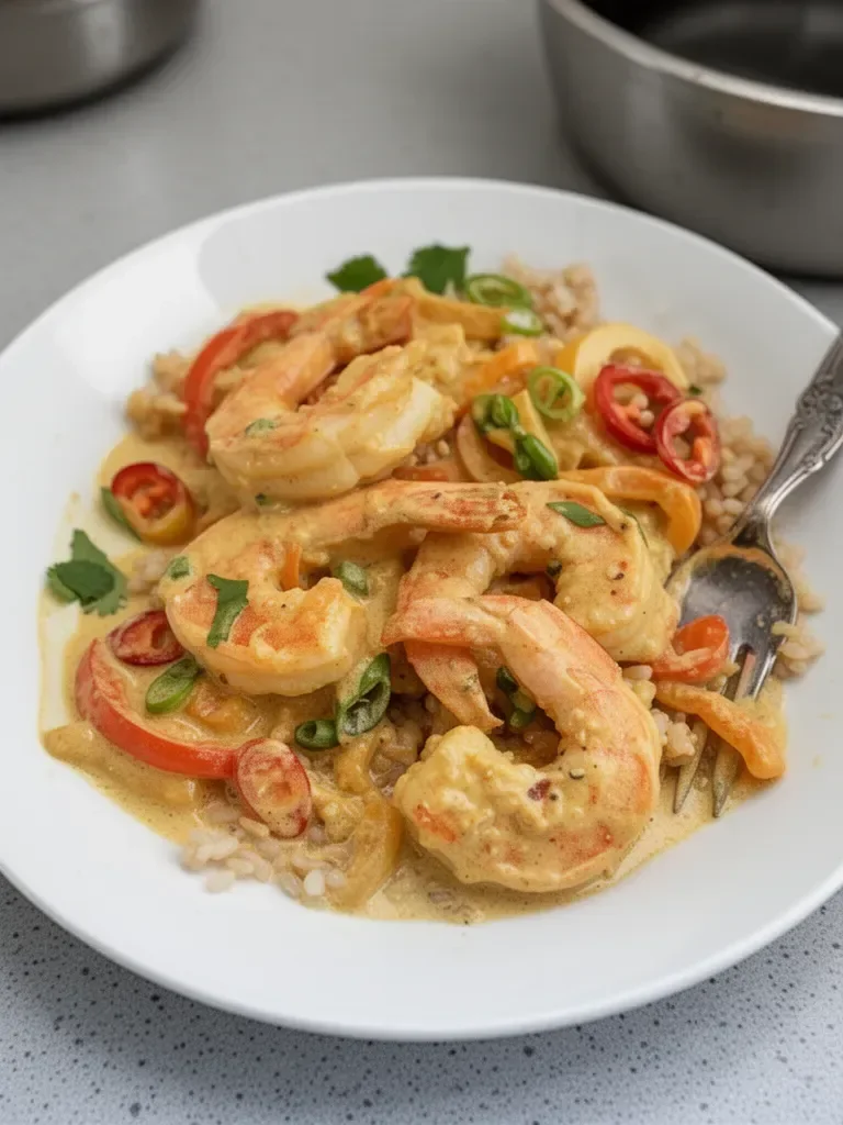 Thai Shrimp with Coconut Curry Sauce