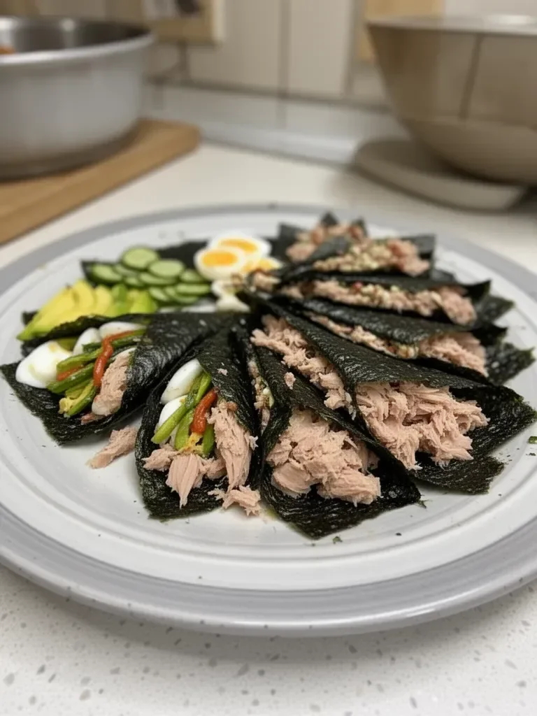 TikTok-inspired Nori Wraps with Canned Tuna