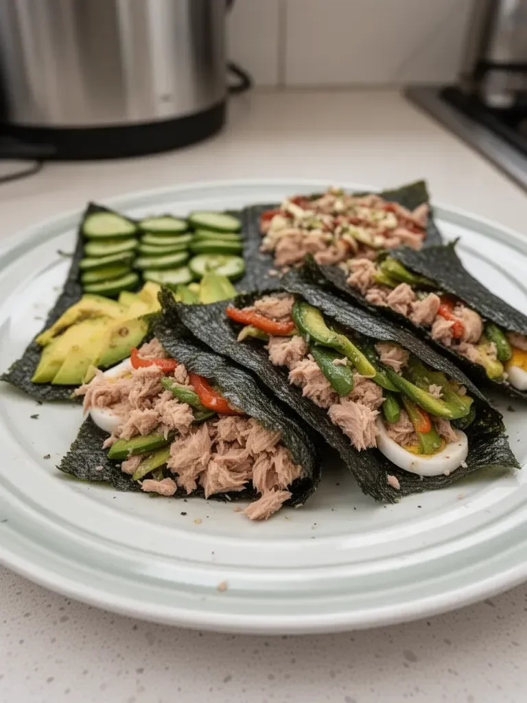 TikTok-inspired Nori Wraps with Canned Tuna