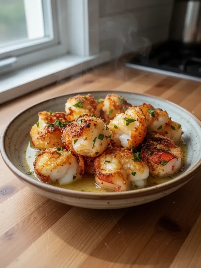 Crispy Lobster Bites with Garlic Butter Sauce: A Decadent Delight