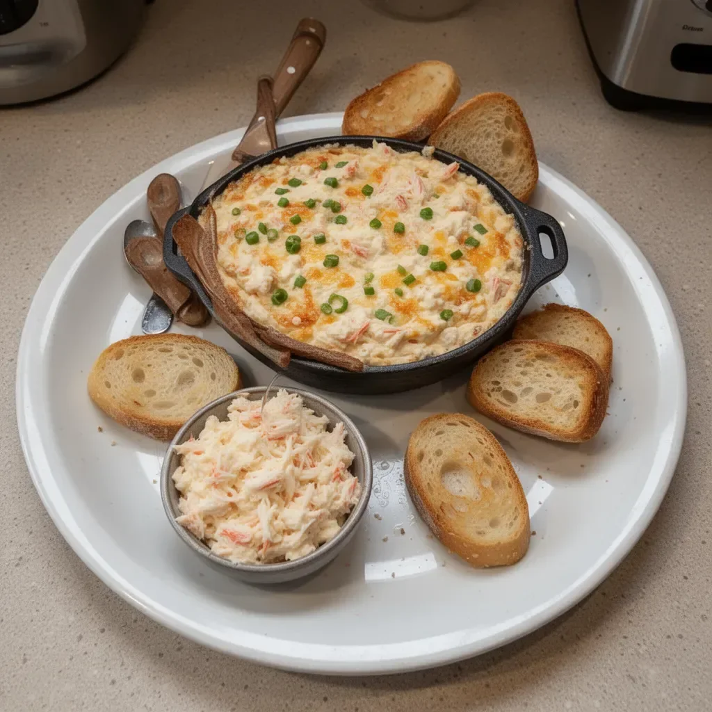Delicious crab dip served at Joe's Crab Shack, perfect for sharing.