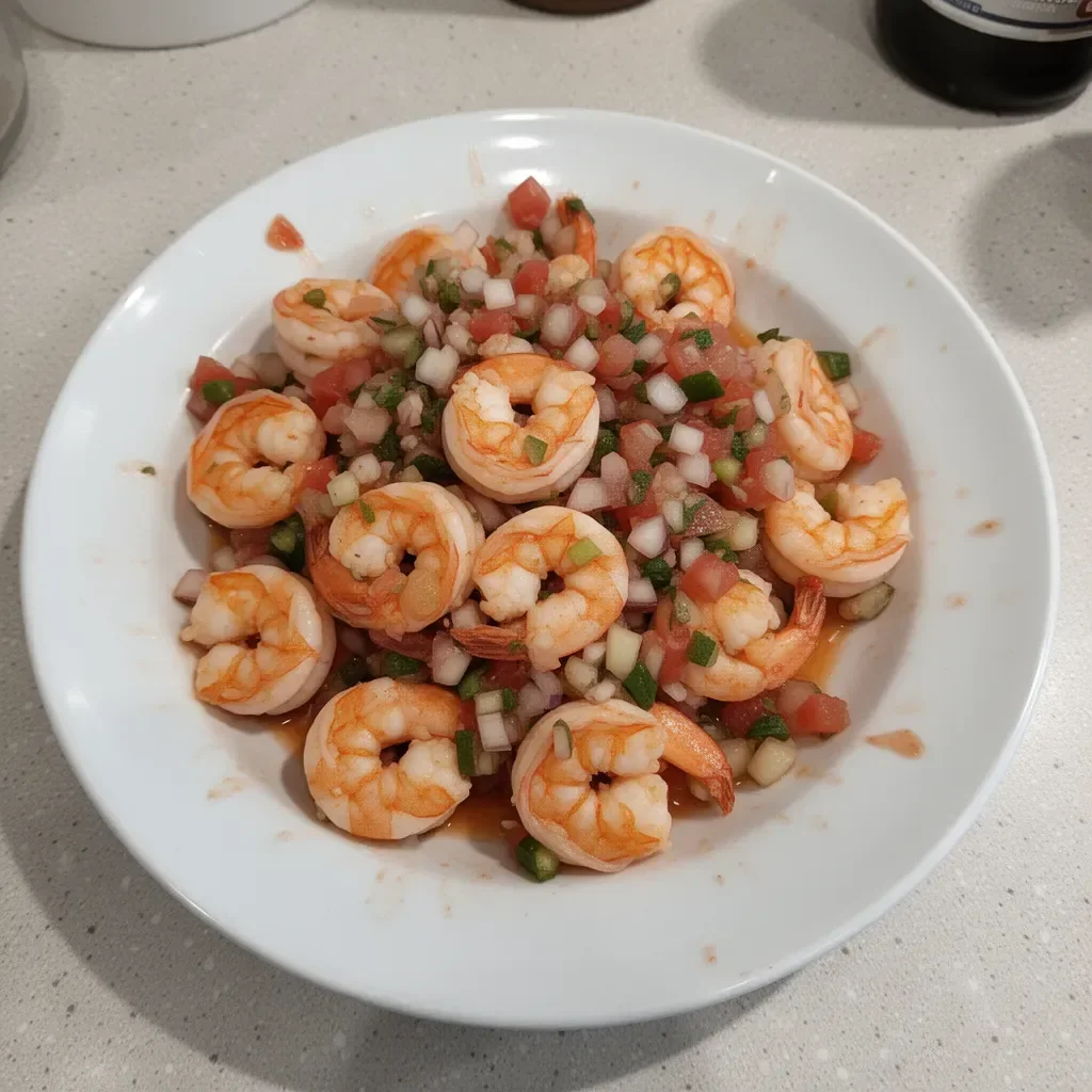 Delicious shrimp salsa with fresh ingredients and vibrant colors