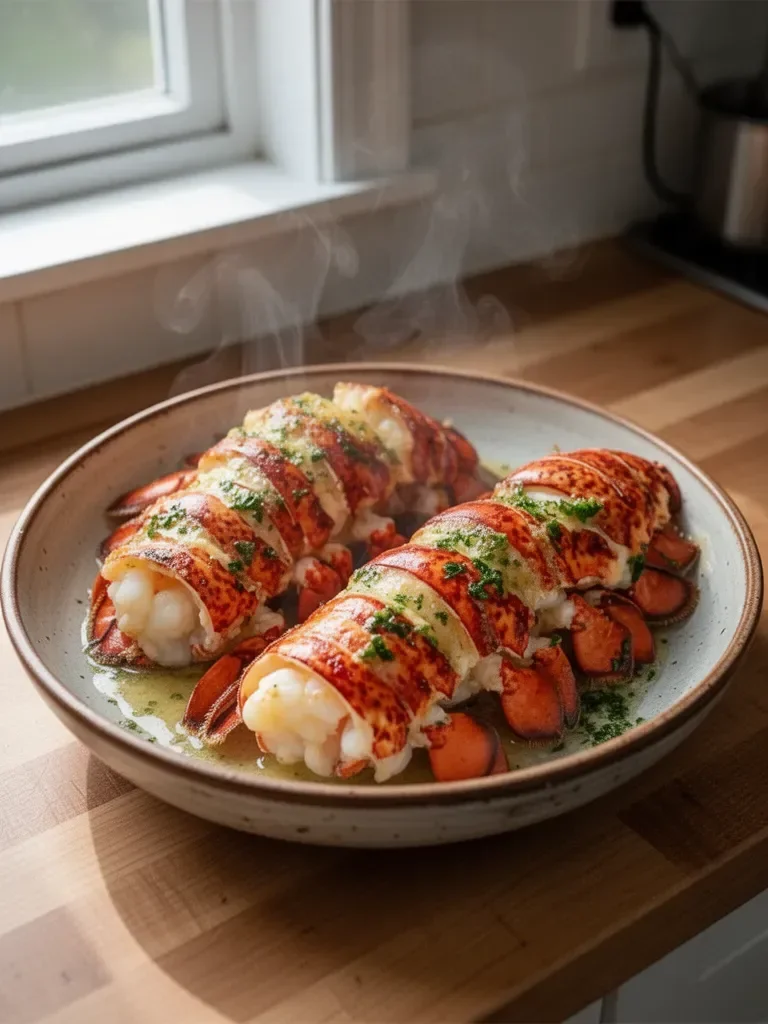 Tender Baked Lobster Tails with Garlic Butter Bliss