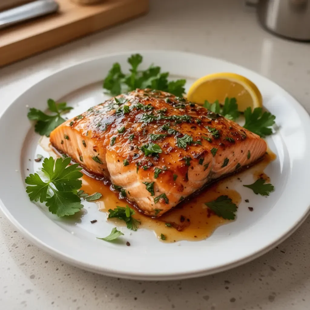Delicious baked salmon inspired by Texas Roadhouse recipe
